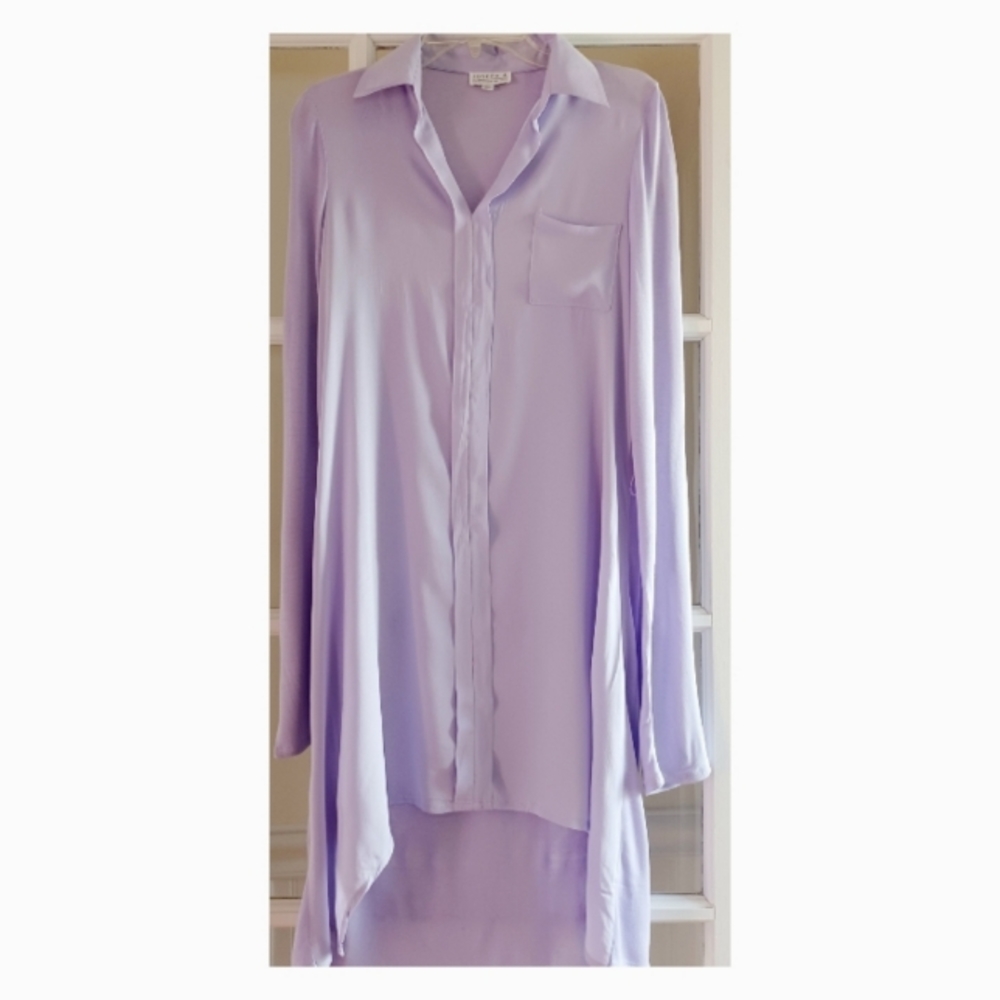 Shirt Dress- Joseph A - XS - High Low- Lilac